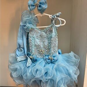 Beautiful baby blue pageant dress